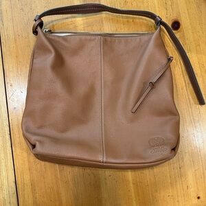 Vince Camuto Corin Tan Leather Hobo Bag